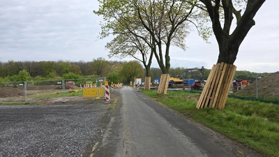 Baustelleneinrichtung. (Foto: tau)