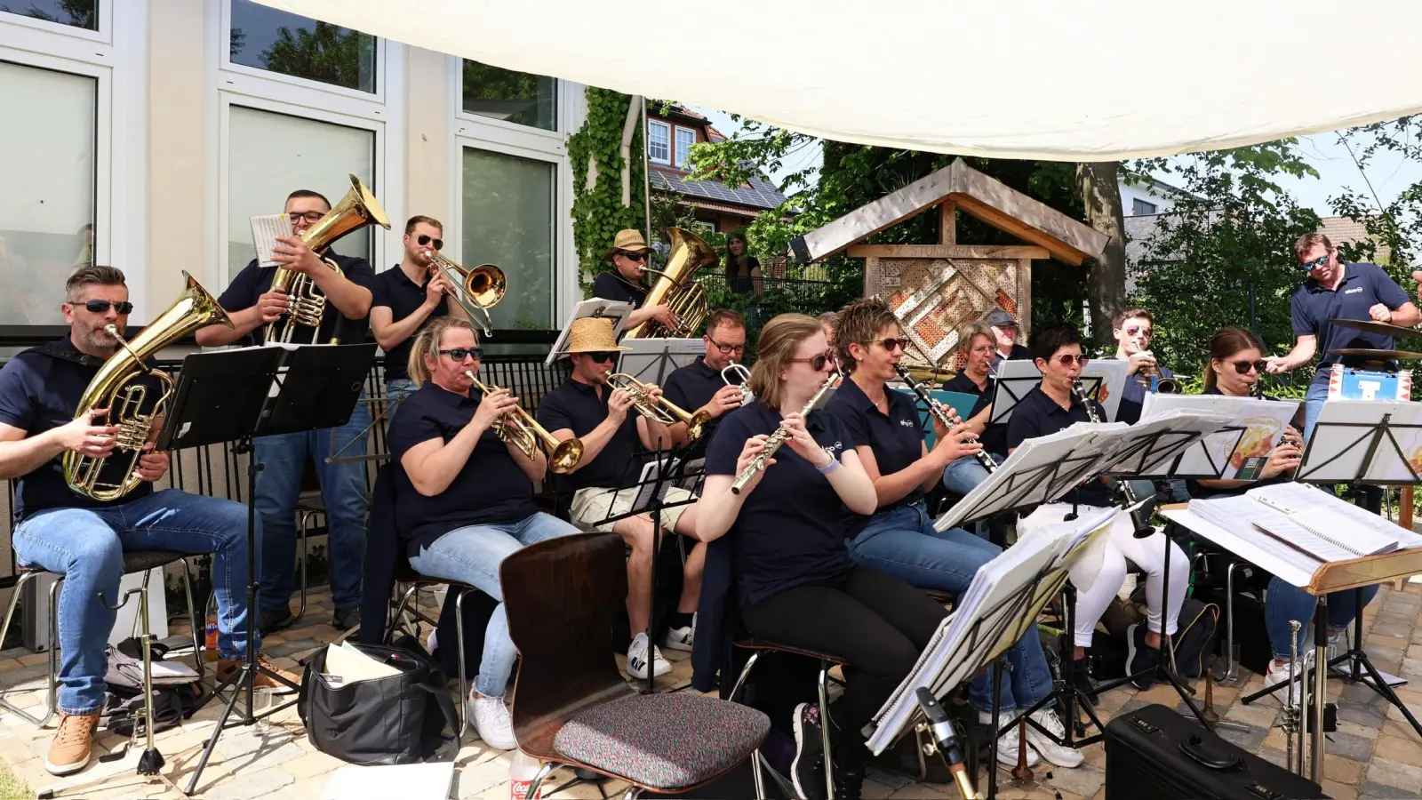 Musikzug Pohle bei einem der beliebten Auftritte. (Foto: privat)