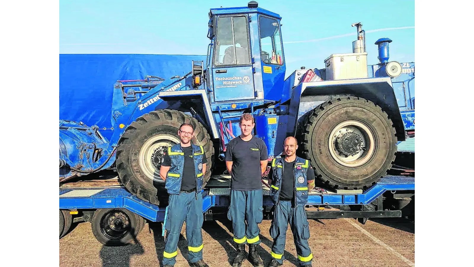 THW-Stadthagen beim Moorbrand (Foto: bb)