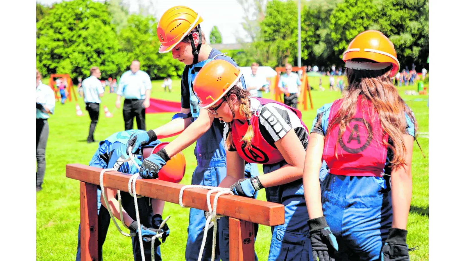 Nachwuchslöscher beweisen Teamgeist beim Kampf um den Kreismeistertitel (Foto: red)
