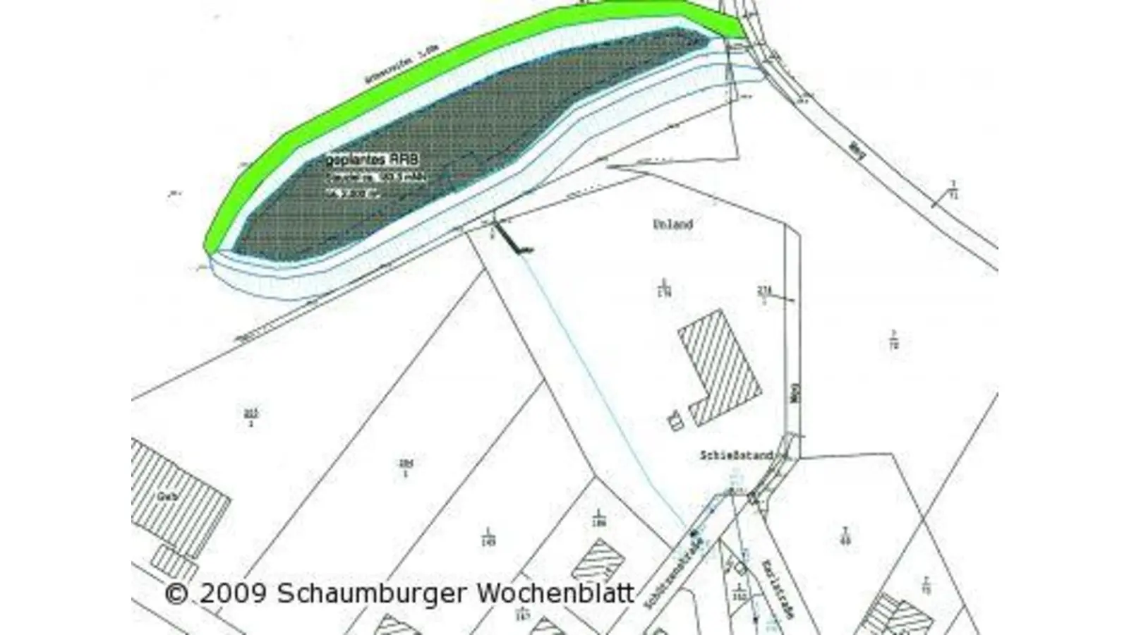 Regenrückhaltebecken soll Hochwasser verhindern (Foto: tt)
