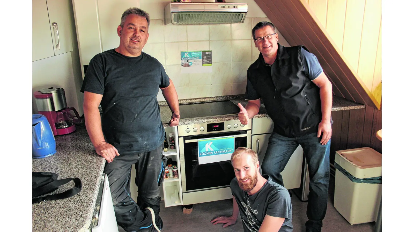 Backofen für neue Küche gespendet (Foto: gi)