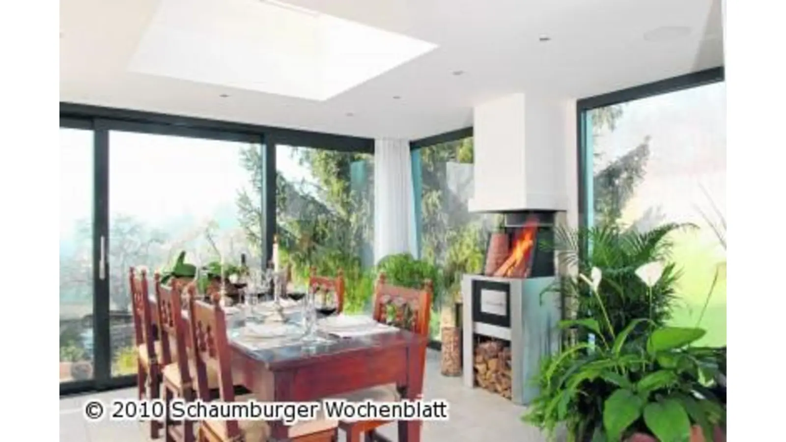 Stammtischtreffen am Kamin (Foto: em)