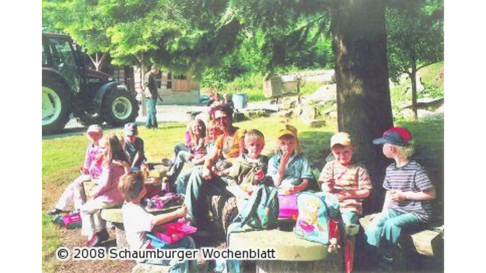 Leckere Honigbrote und Eis im Garten (Foto: red)