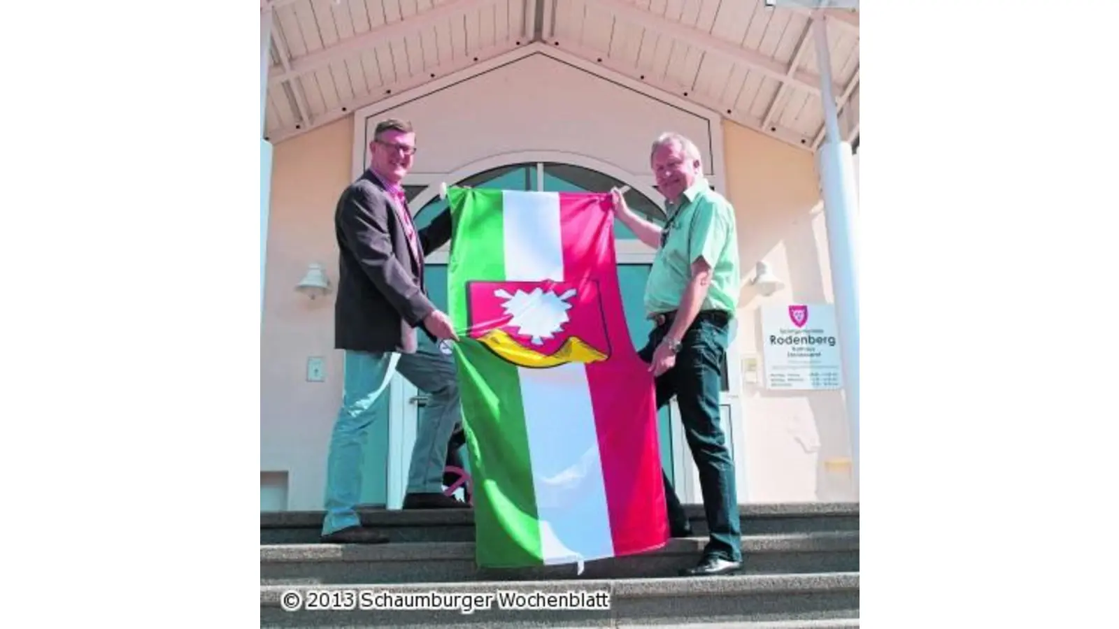 Rodenberger zeigen Flagge (Foto: wa)