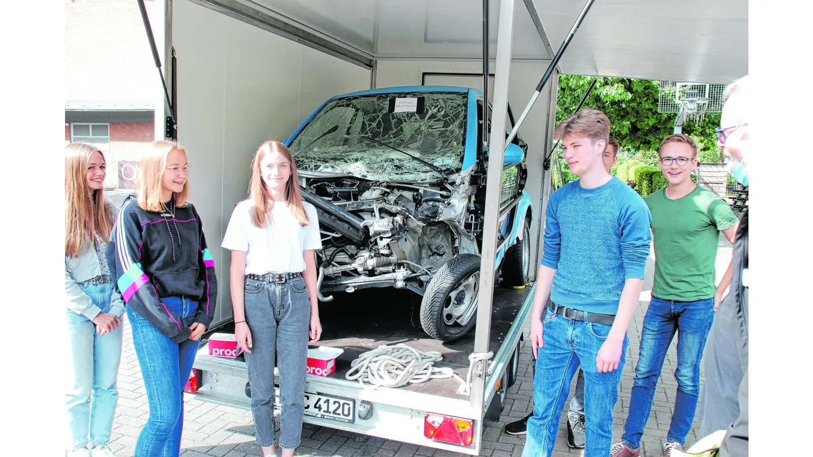 ADAC schult die Schüler in Punkto Verkehrssicherheit (Foto: cs)