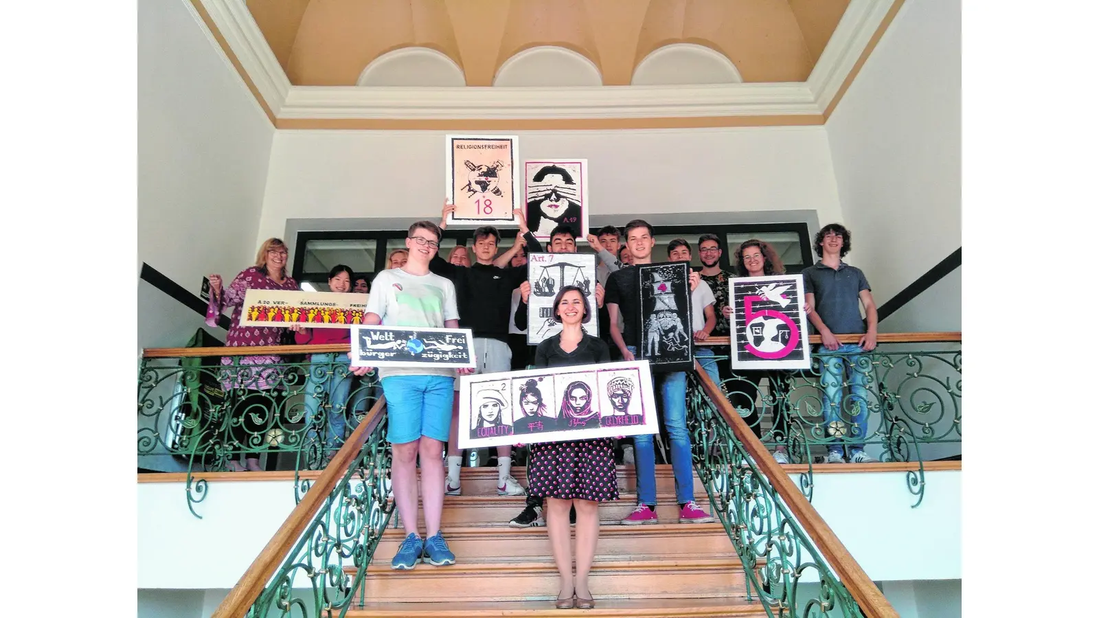 Die Menschenrechte im Amtsgericht (Foto: tr)