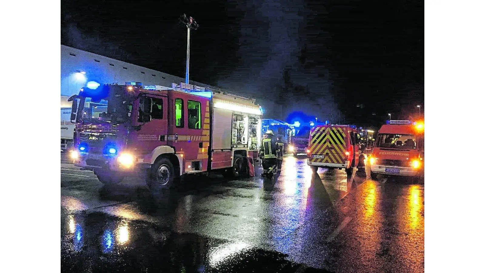 Kabelbrand im Kühlhaus des Regionallagers (Foto: al)