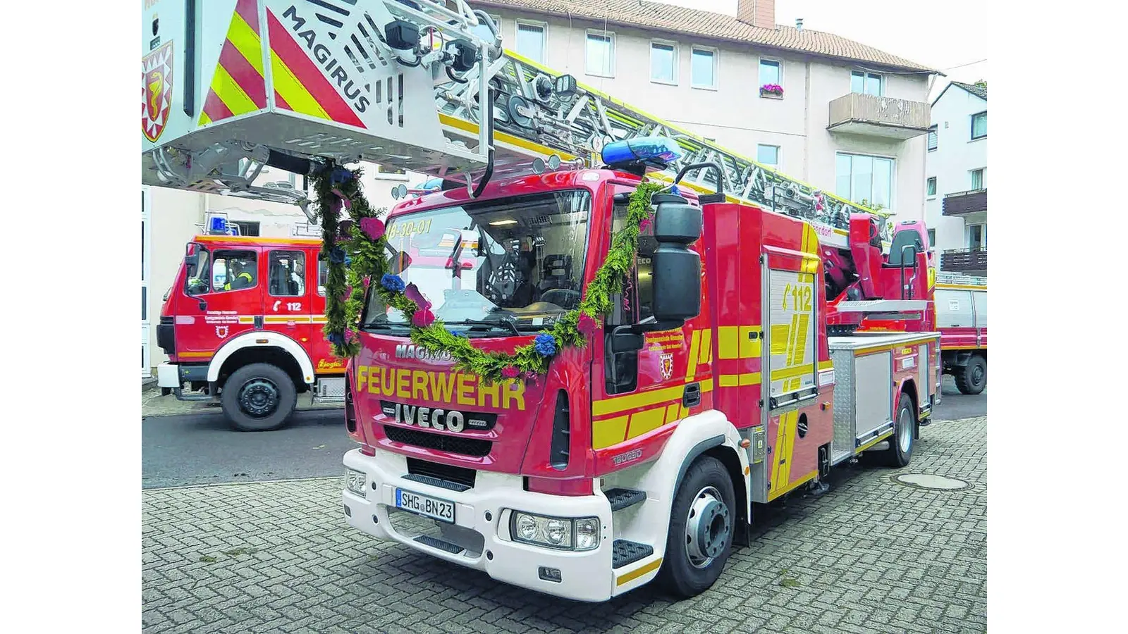 Die neue Drehleiter ist endlich da (Foto: lk)