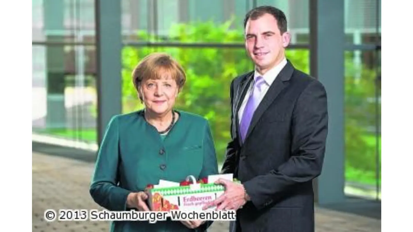 Erdbeeren für die Kanzlerin (Foto: em)