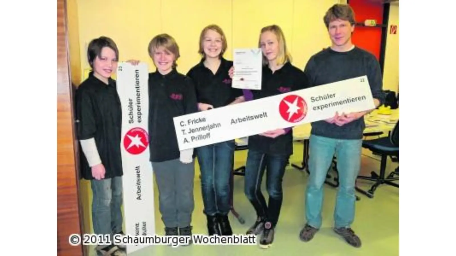 Junge Forscher überzeugen die Jury (Foto: pd)