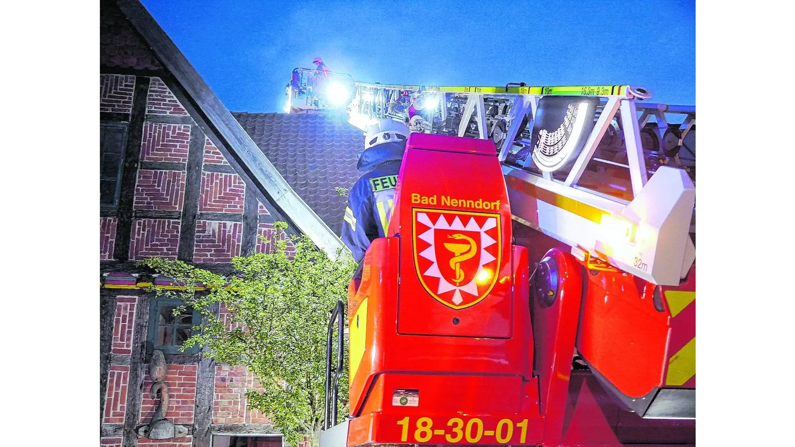 Schwelbrand im Dachstuhl (Foto: em)