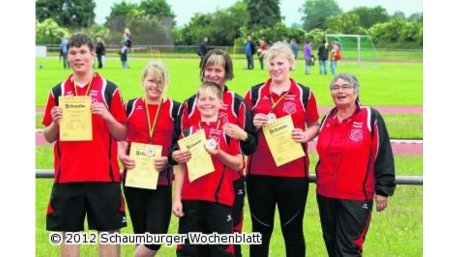 Werfer des VfR in Medaillienlaune (Foto: ro)