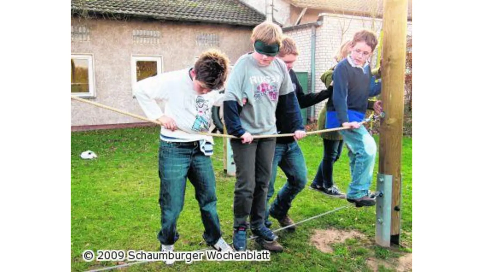 Kletterrunde für mehr Kooperation und Vertrauen (Foto: jl)