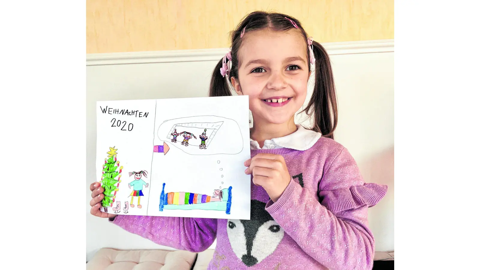 Ein Traum sorgt für eine Freikarte: Loum a mit ihrem Bild. (Foto: al)