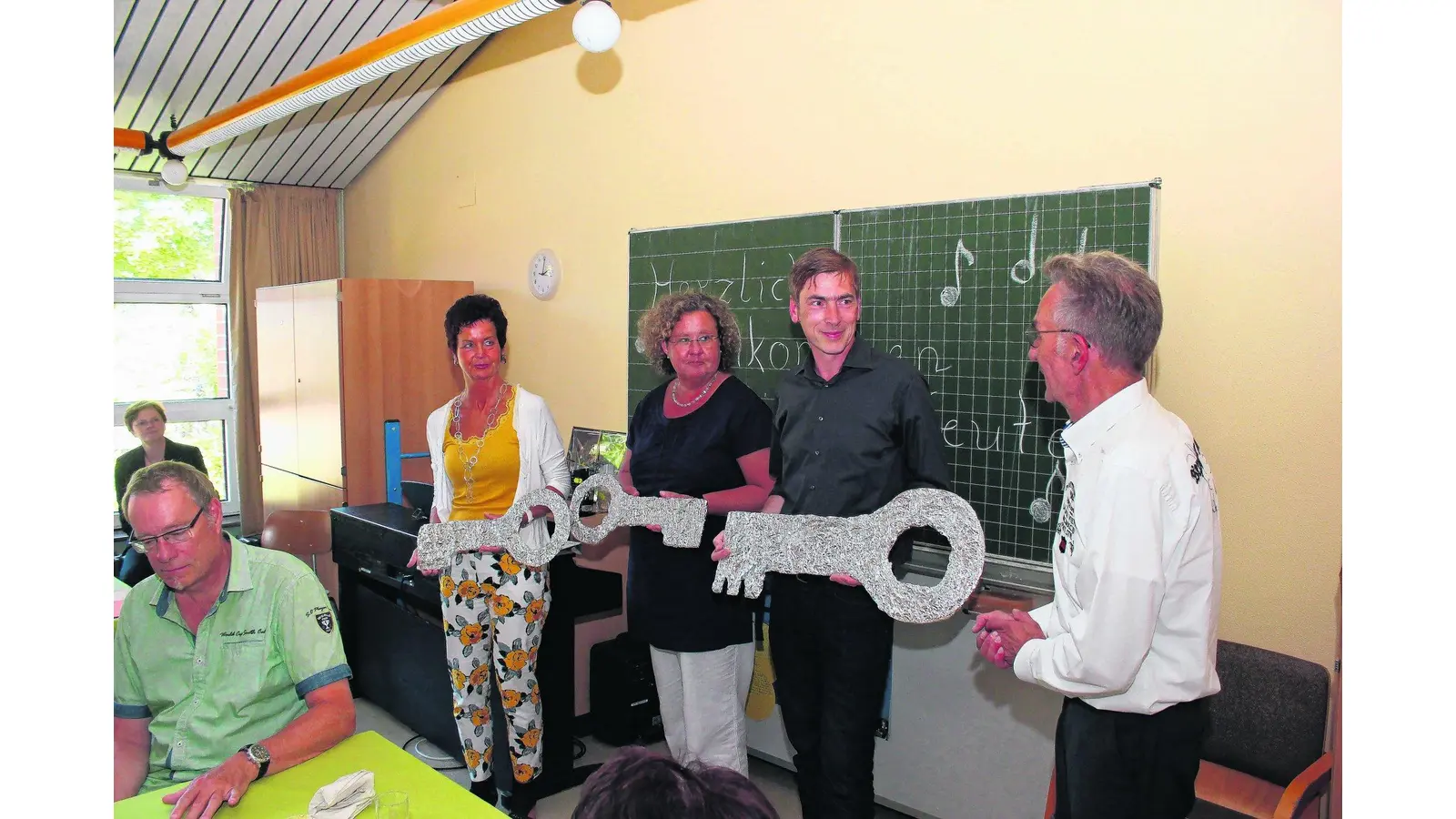 Für einen Lehrer geht es ab in die Hängematte (Foto: tau)