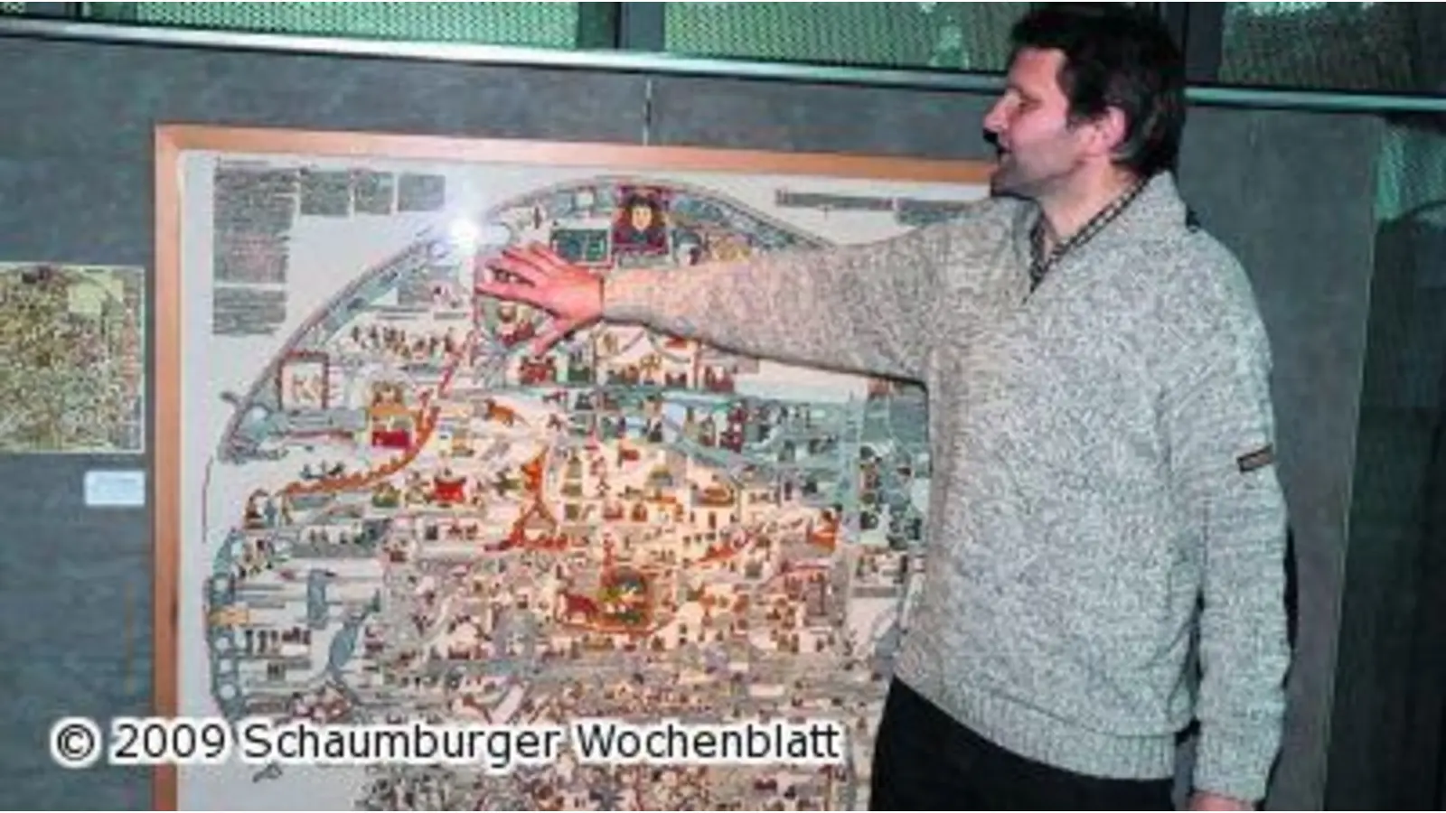 Eineinhalb Jahre Arbeit für Weltkarte aus dem Mittelalter (Foto: km)