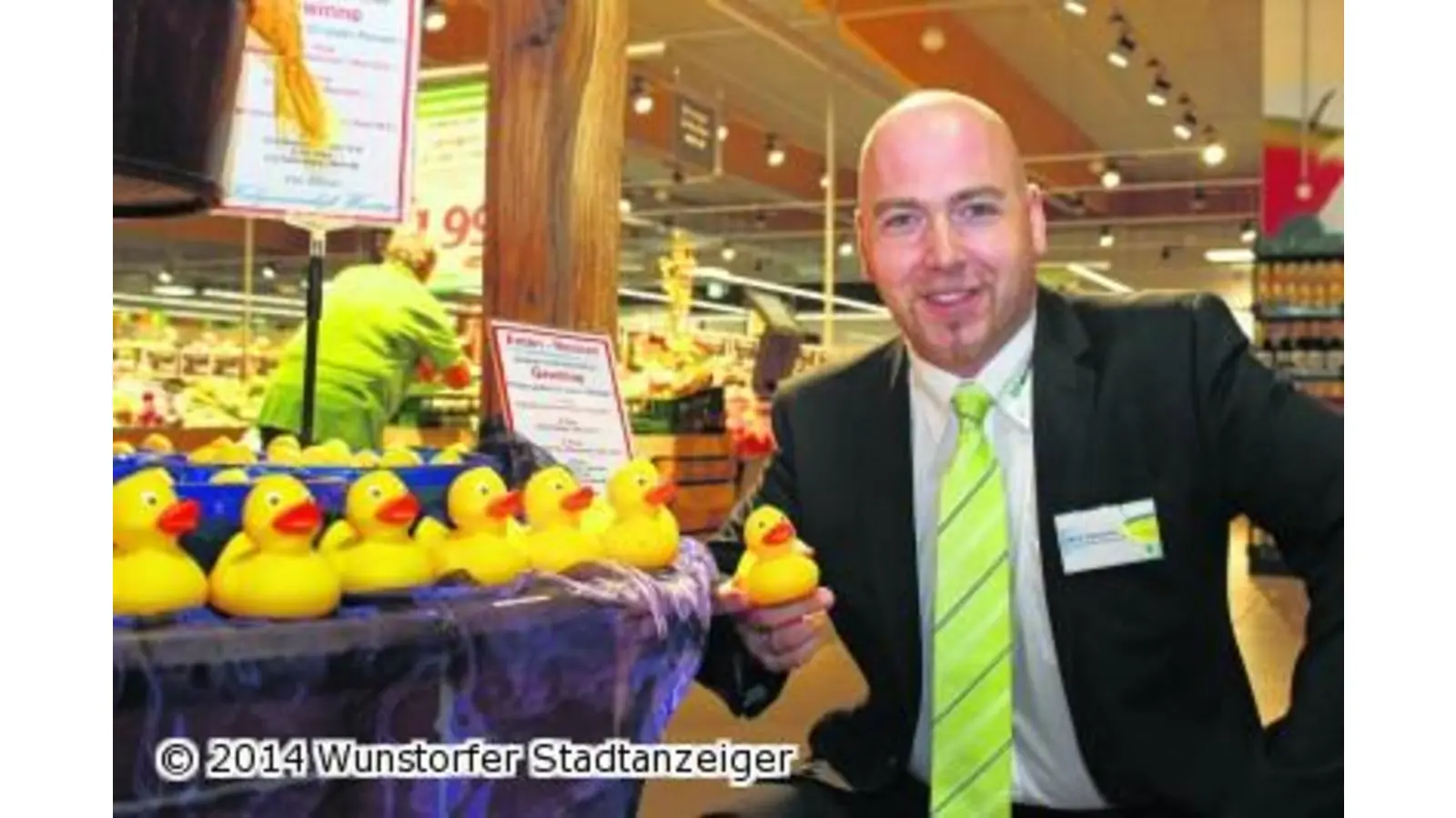 Enten für das Rennen sichern (Foto: tau)