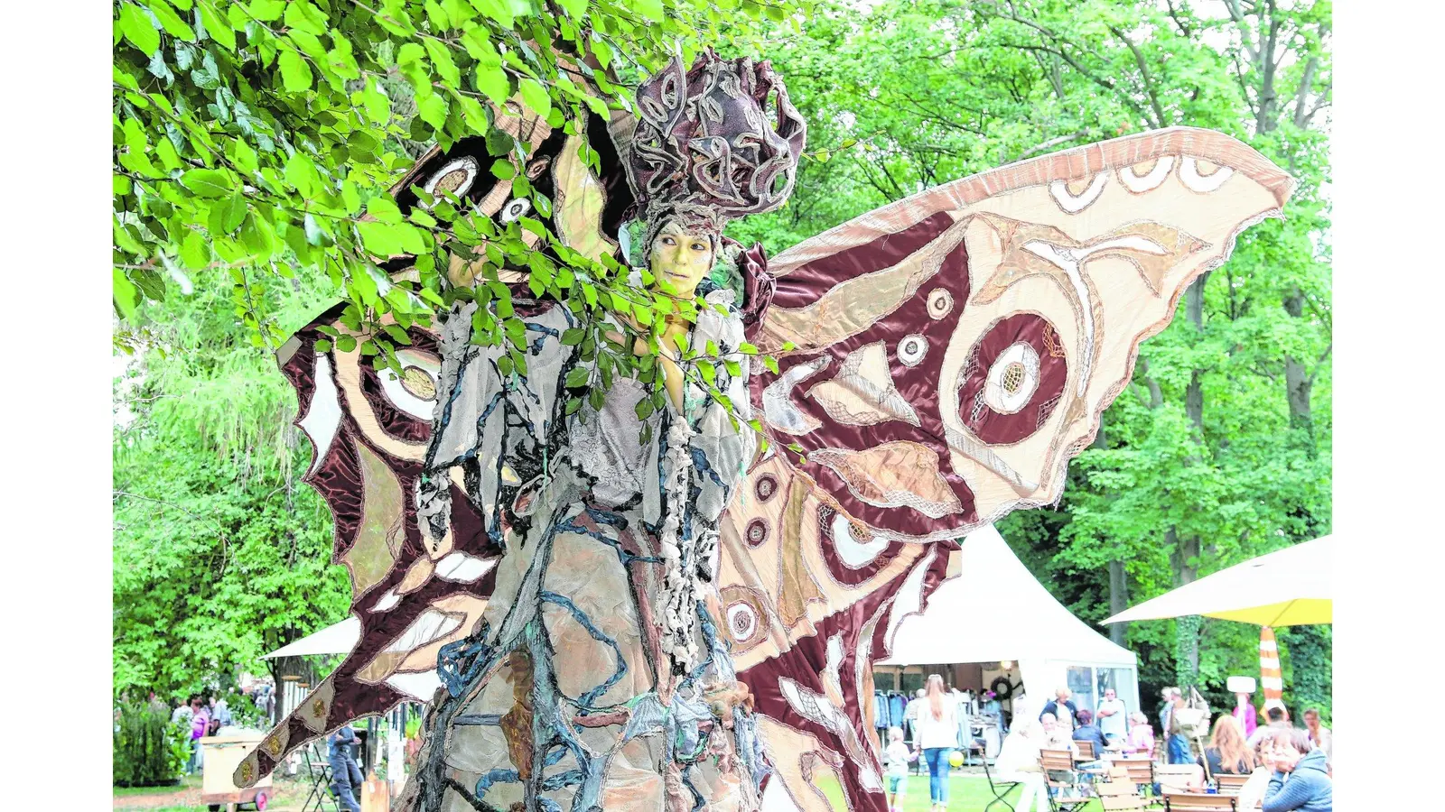 Tausende wandeln durch den Park des Rittergutes (Foto: bb)