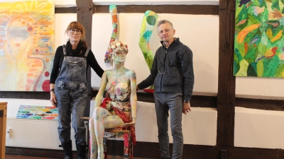 Stellen zusammen in Steinhude aus: Susanne Wegener und Andreas Tiecks. (Foto: wb)