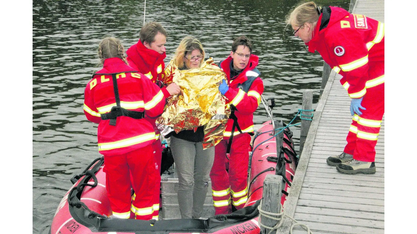 DLRG-Übung auf dem Steinhuder Meer (Foto: gi)