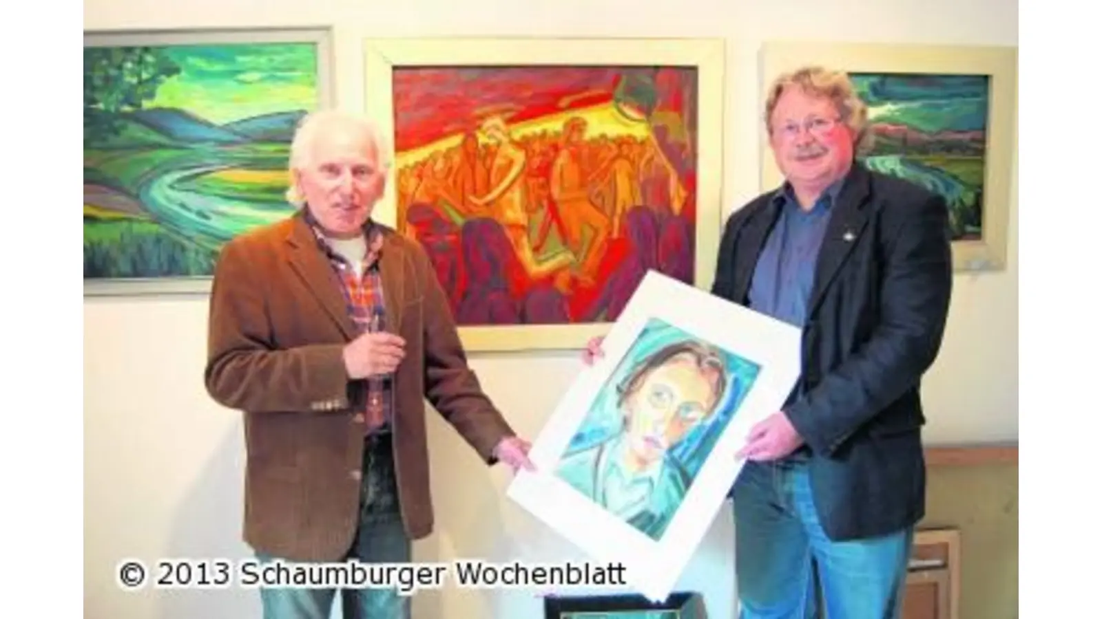 Neue Ausstellung von Eg Witt im Johannis-Kirchenzentrum Rinteln (Foto: ste)