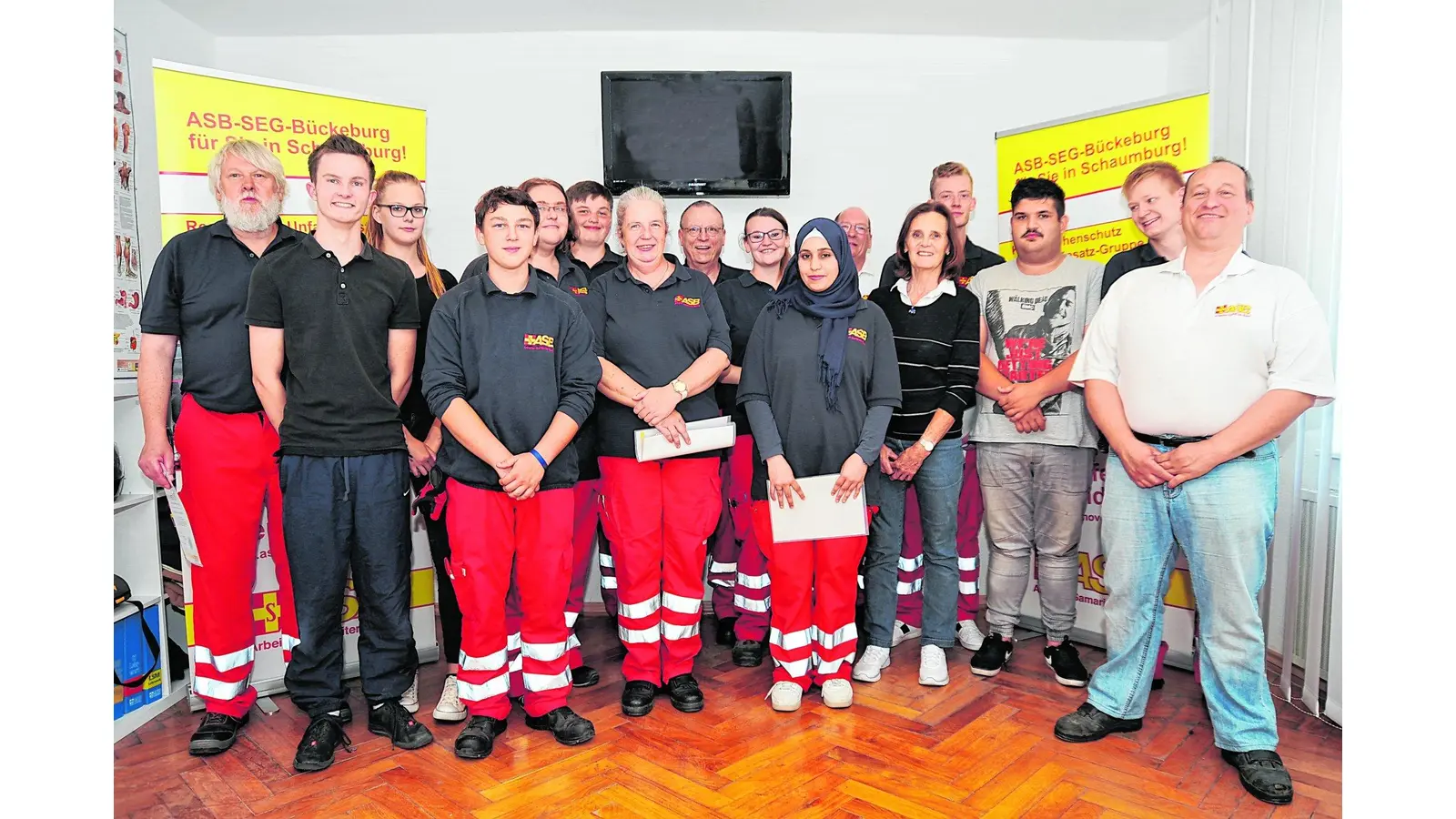 Sieben neue Sanitätshelfer (Foto: red)