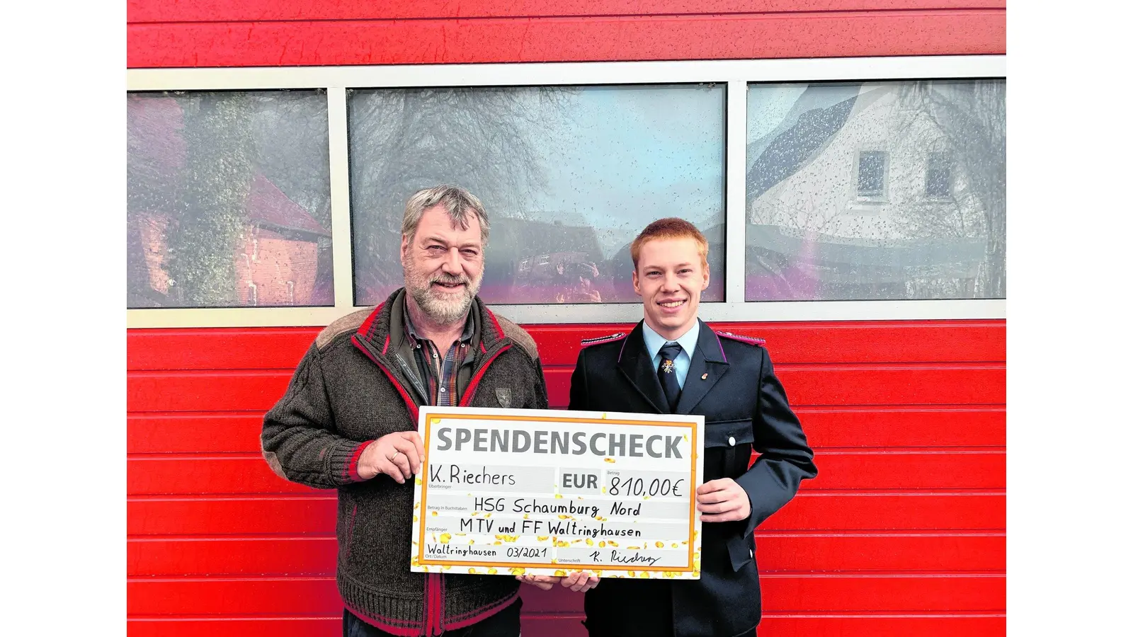 Erfolgreiche Spendenaktion (Foto: ds)