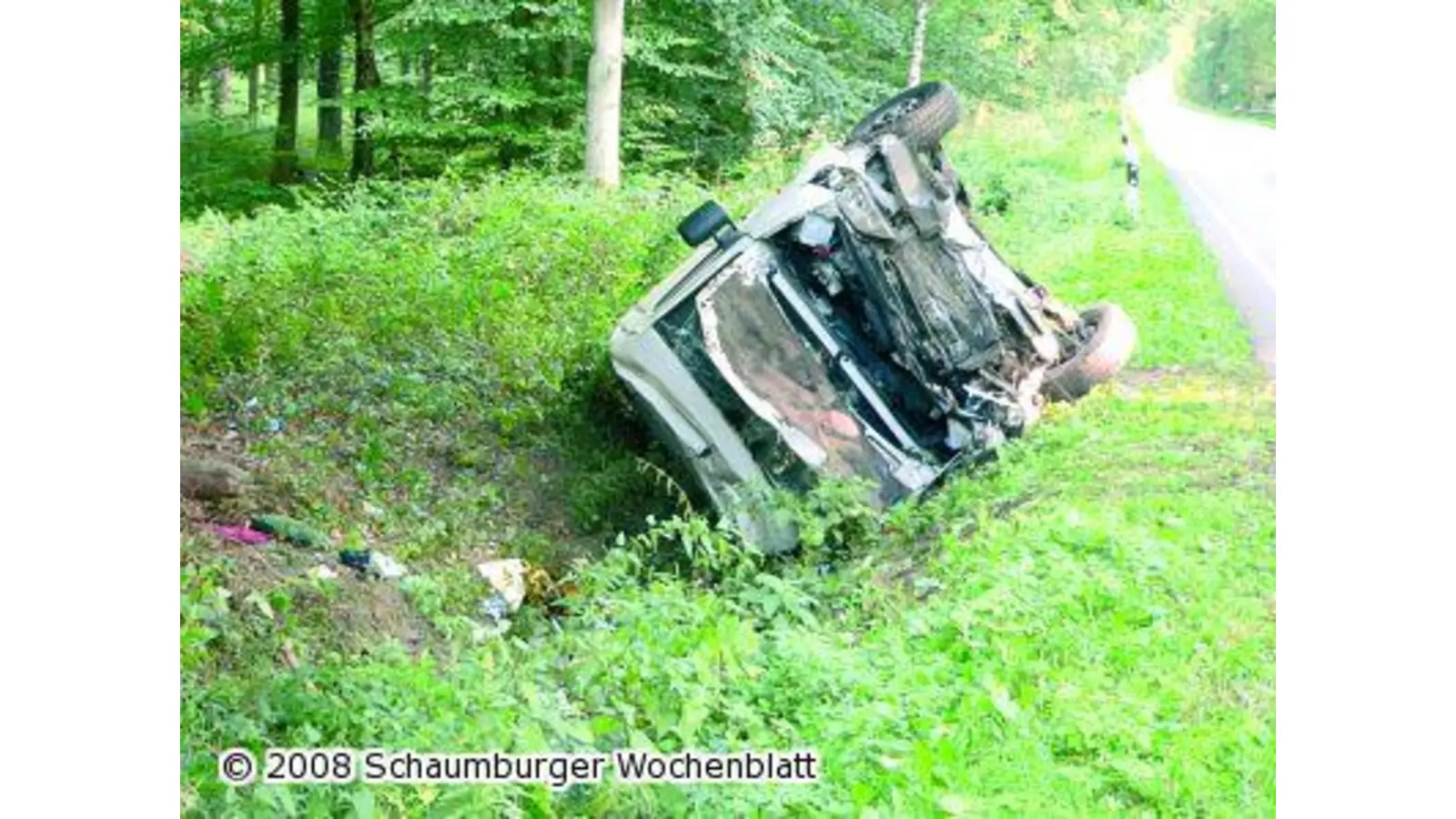 Unfall auf gerader Strecke (Foto: al)