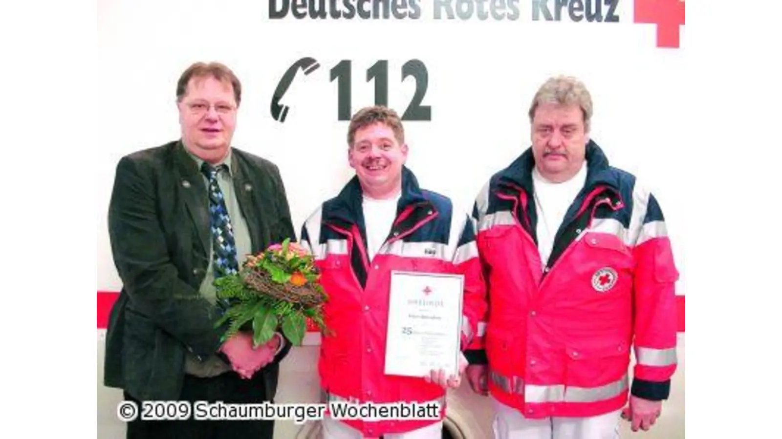 Peter Hattendorf 25 Jahre als Retter im Einsatz (Foto: red)