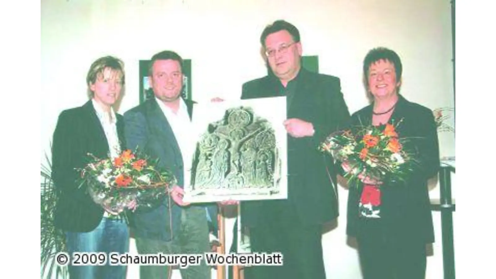 Wiedensahler Relief für Klaus Sölter und Horst Jedamzik (Foto: wtz)