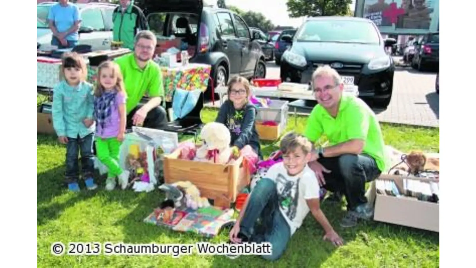 Ein Trödelmarkt bei den Siedlern (Foto: gi)