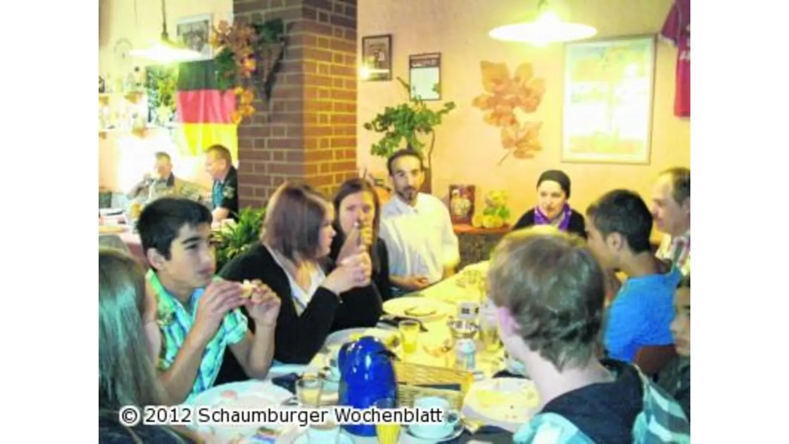 Gemeinsames Frühstück des Spielmannszugs (Foto: bt)