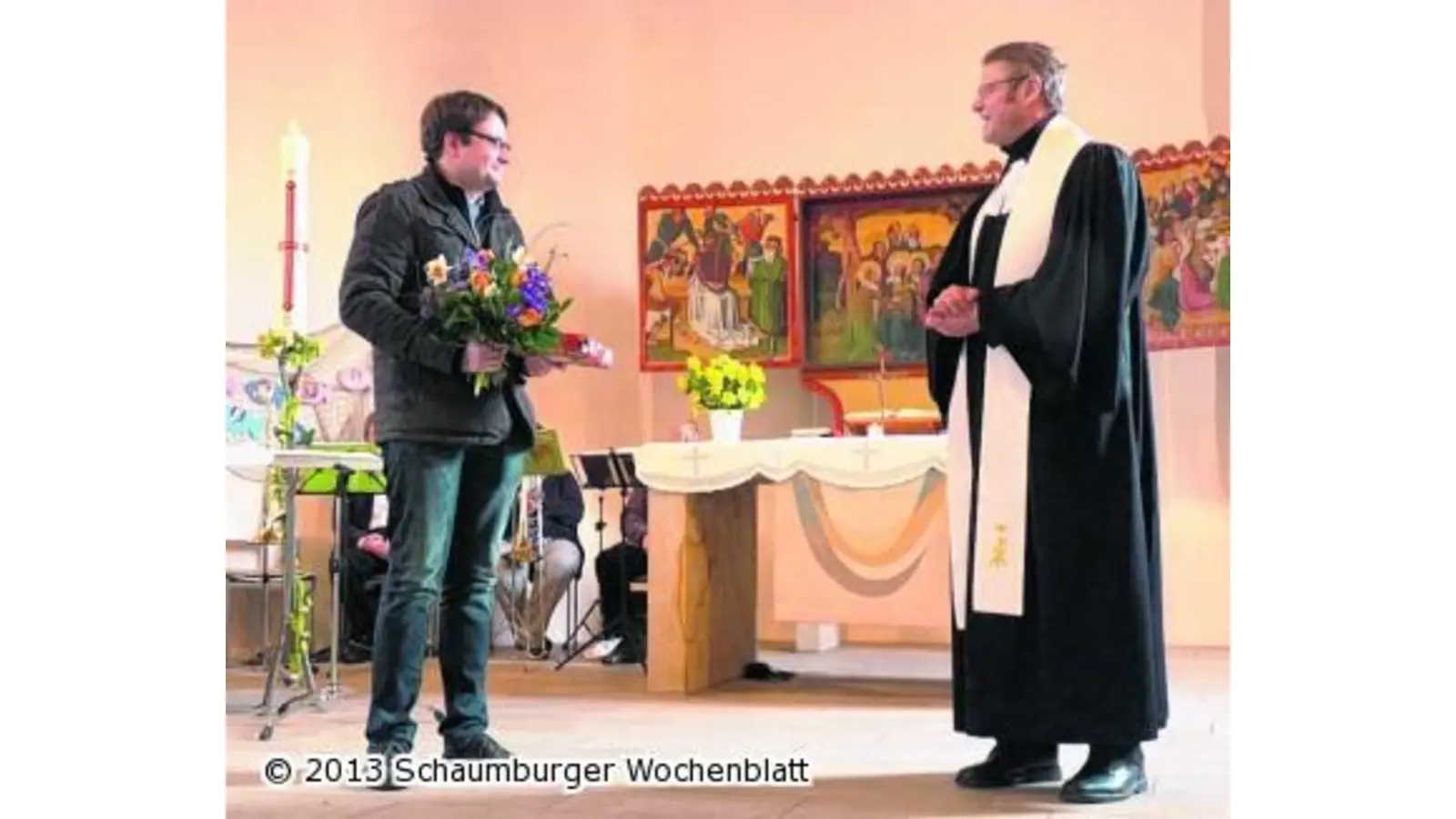 Hebräische Dankesworte für den scheidenden Organisten (Foto: em)