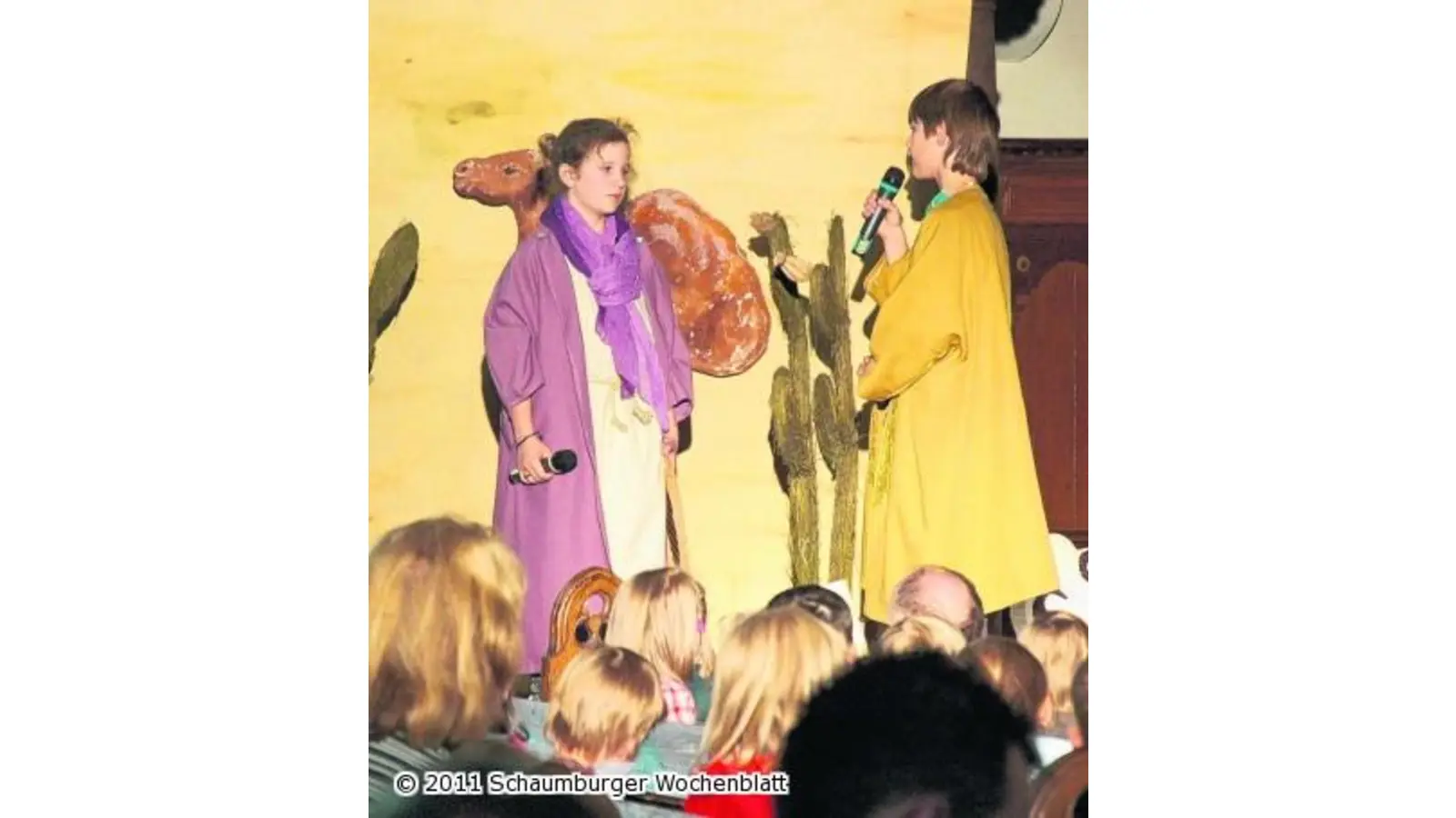 Kinderchöre zeigen Geschichte Davids und Jonathans (Foto: wtz)