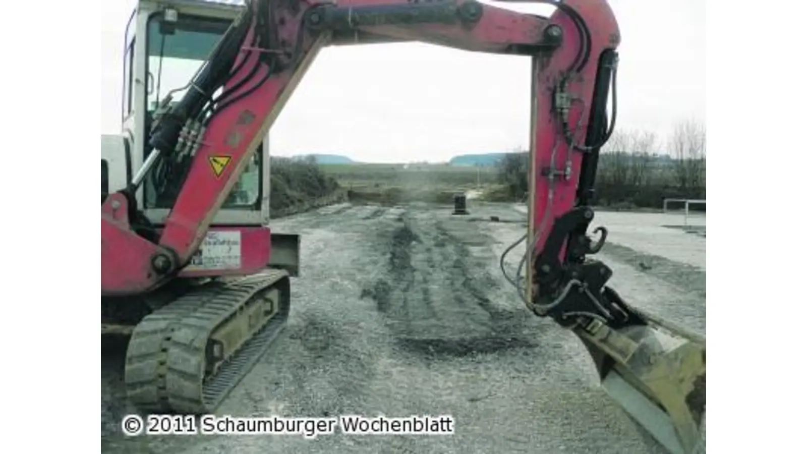 Die Zufahrt wird schon gebaut (Foto: al)