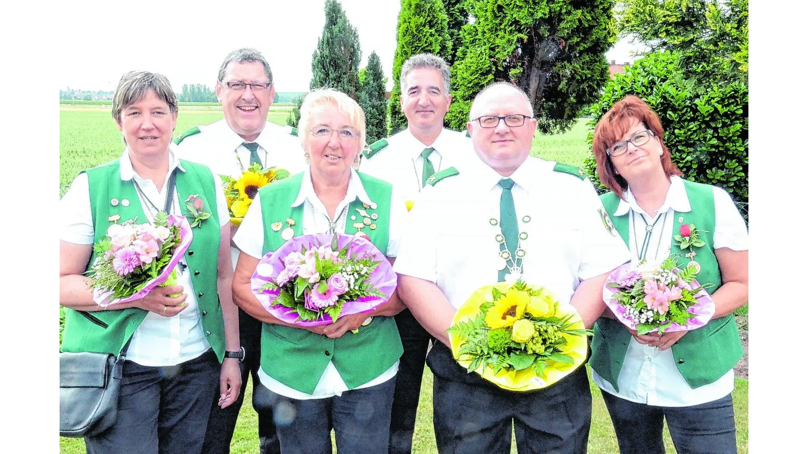 Den Titel des Schützenkönigs zum ersten Mal erfolgreich verteidigt (Foto: bt)