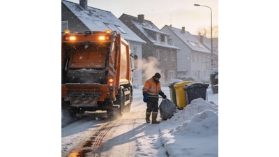 Dort, wo die Abholung nicht geklappt hat, wird sie erst am 10. Januar nachgeholt. (Foto: KI)