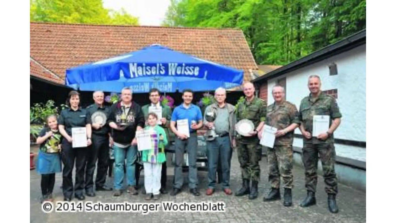 Das Bürgerbataillon räumt großzügig ab (Foto: red)