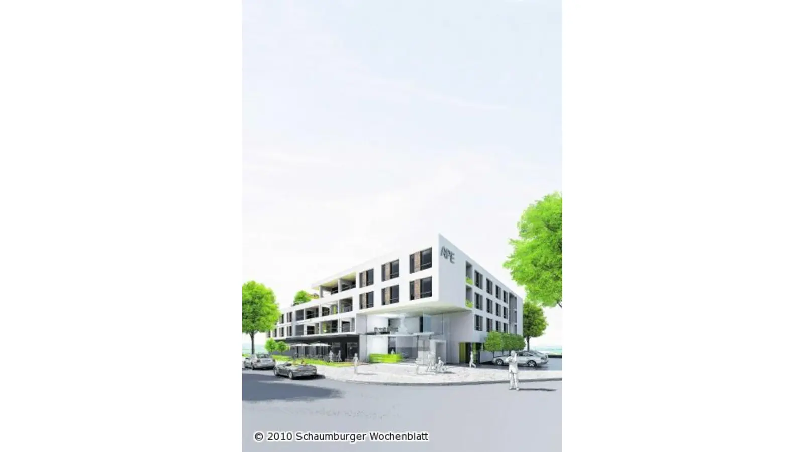 Ein modernes Altenheim wird gebaut (Foto: mh)