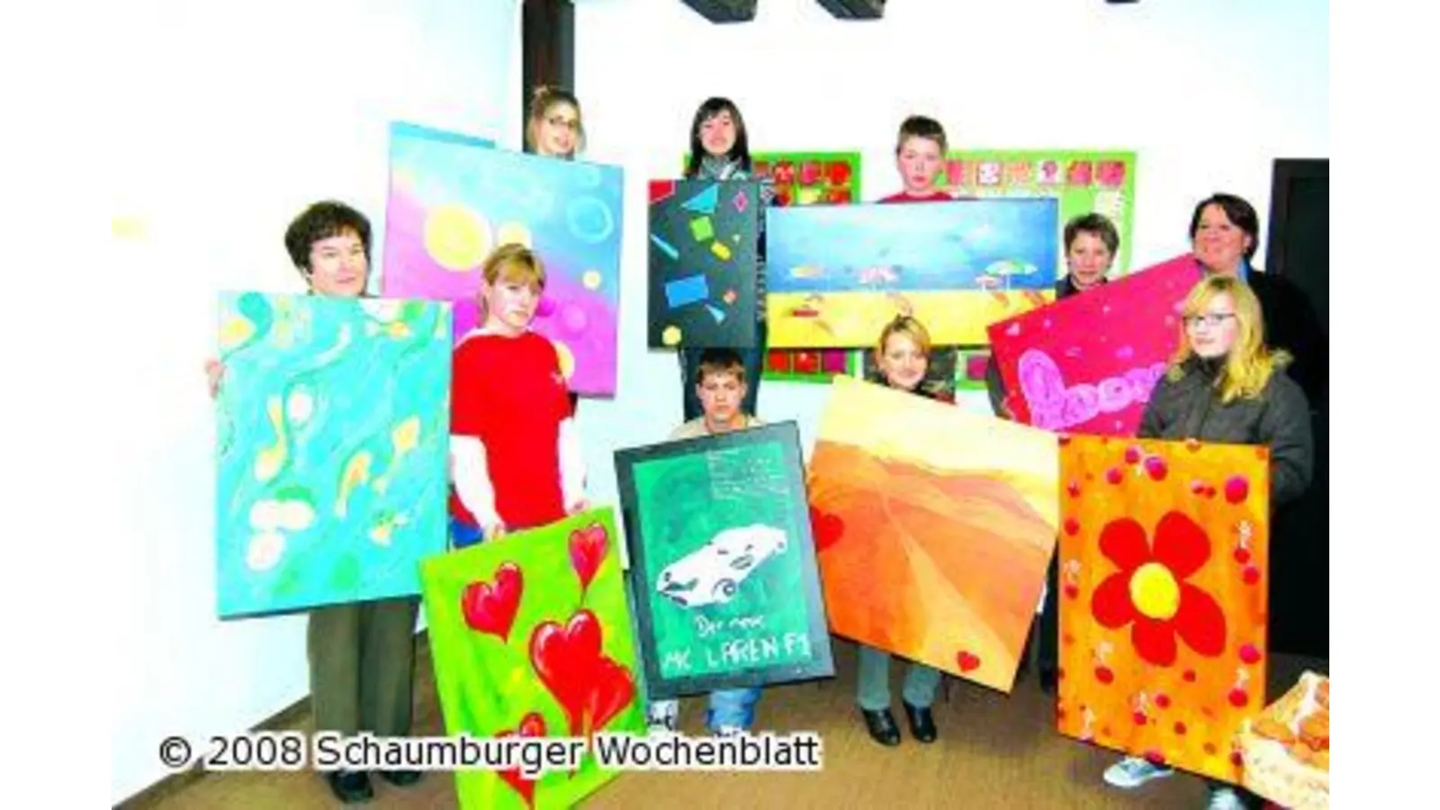 Viele faszinierende Resultate nach intensivem Mal-Workshop (Foto: ste)