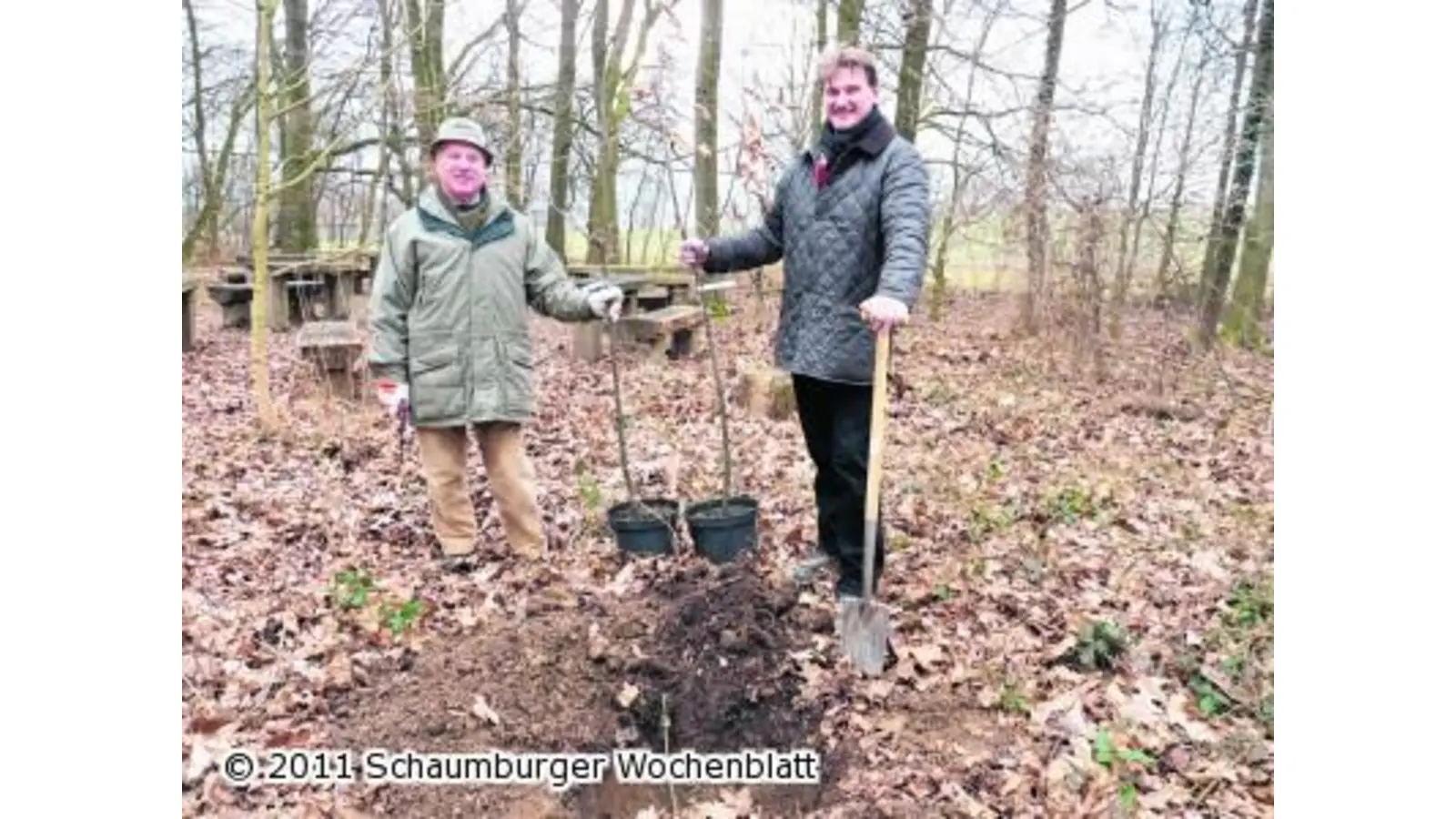 Drei Bäume für den Bürgerpark gespendet (Foto: pd)