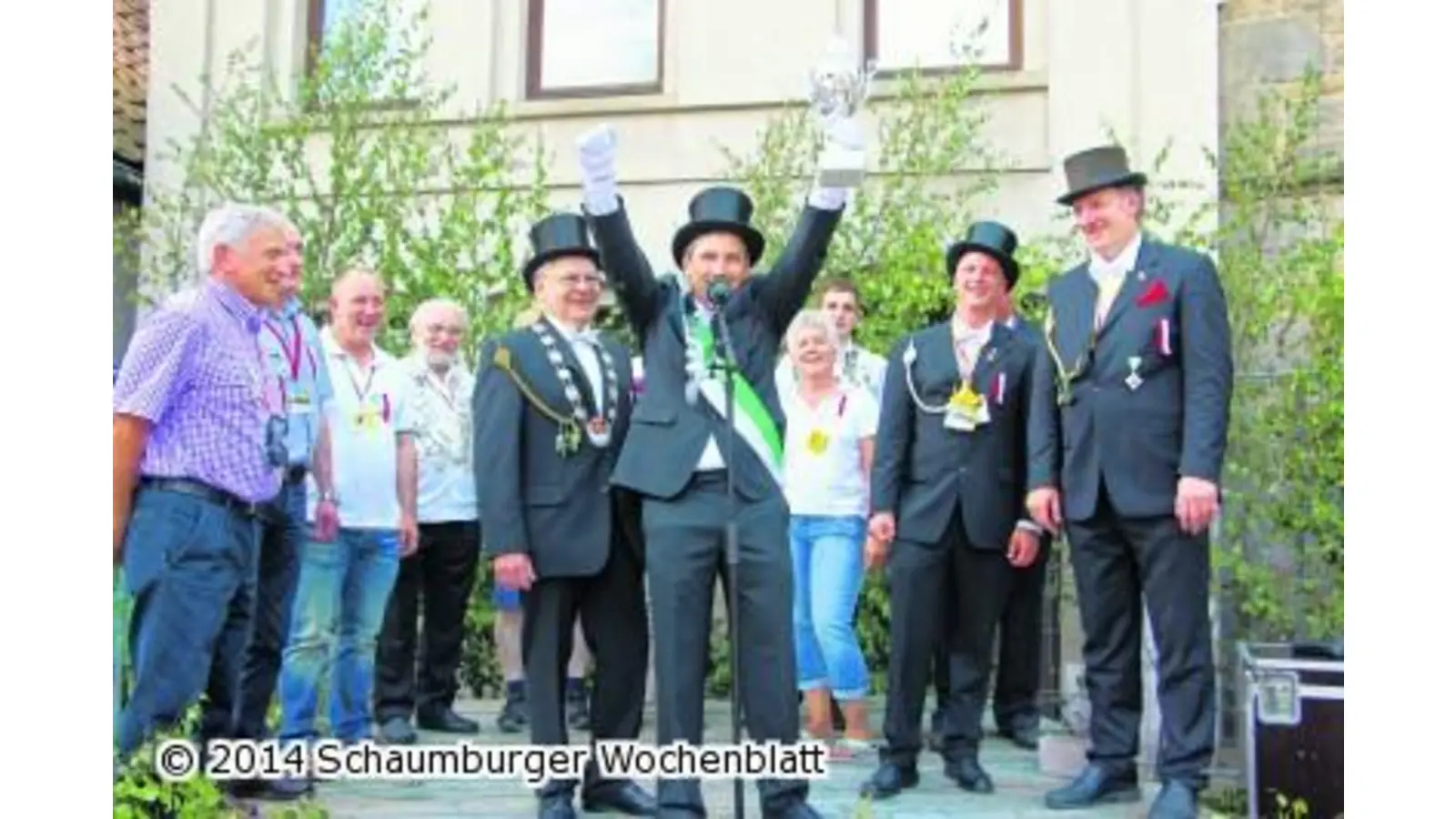 Die Sachsenhäger sind Weltmeister im Feiern (Foto: jl)