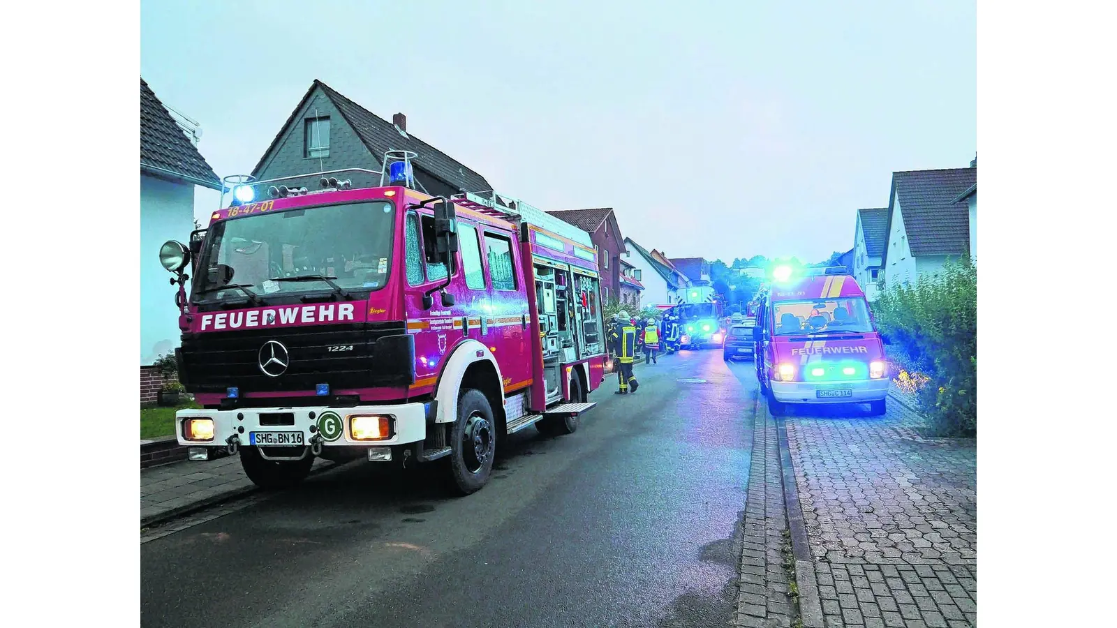 Küche steht in Flammen (Foto: gr)
