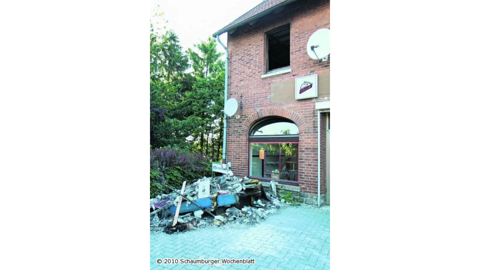 Brand über der Bäckerei (Foto: nb)