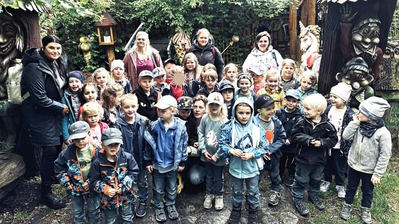 Die Kinder Kita Kunterbunt im Zauberwald Familienpark Sottrum.  (Foto: Samtgemeinde Rodenberg)