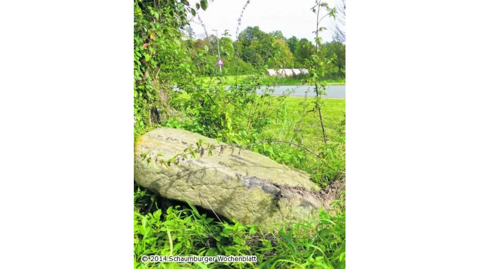 Das Flurdenkmal ist flachgelegt (Foto: red)