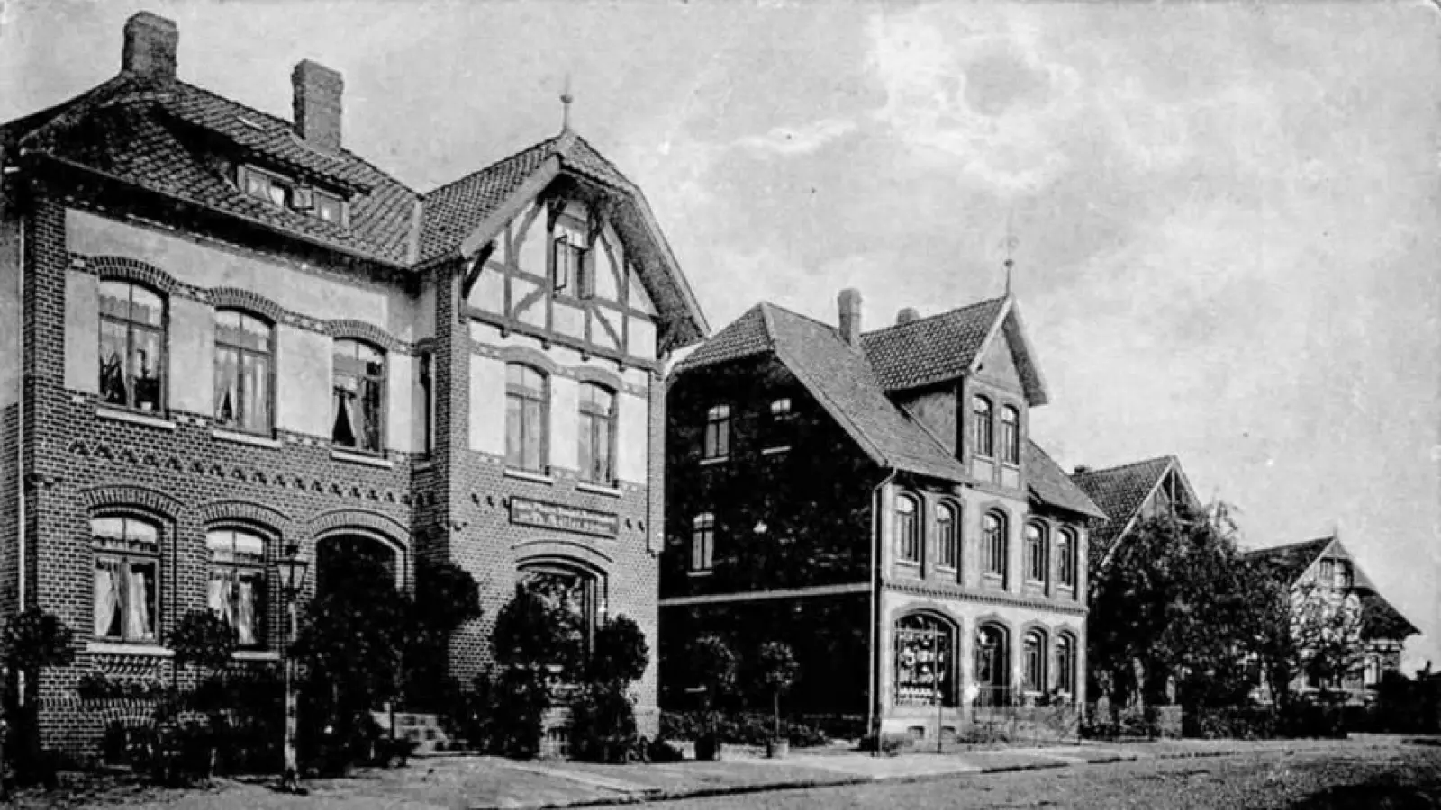 So sah die Gärtnerei Theodor Müller am Kirchplatz in Lauenau aus. (Foto: Museum Lauenau)