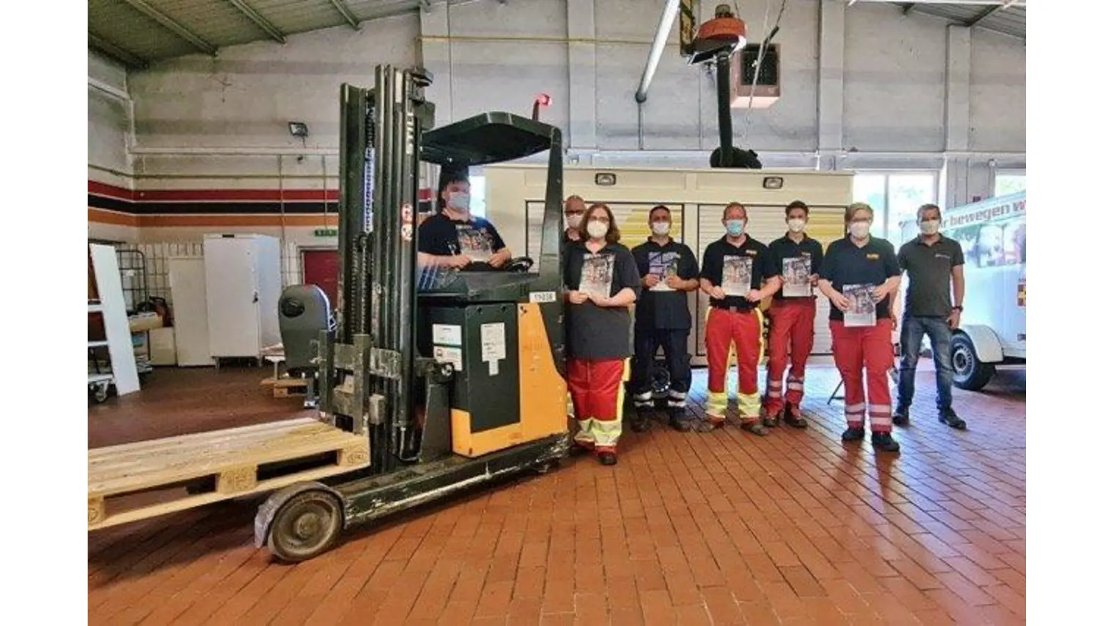 Katastrophenschutz-Samariter machen Staplerführerschein (Foto: em)