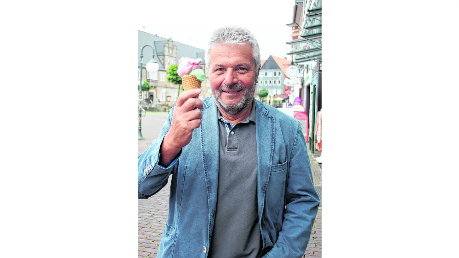 Mit einem leckeren Kugel Eis den Kunden Danke sagen (Foto: bb)